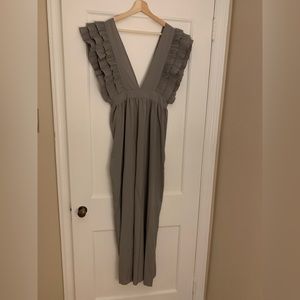 Long Dress in dark grey. Size Medium.